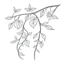 Vine tattoo design idea