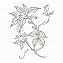 Vine tattoo design idea