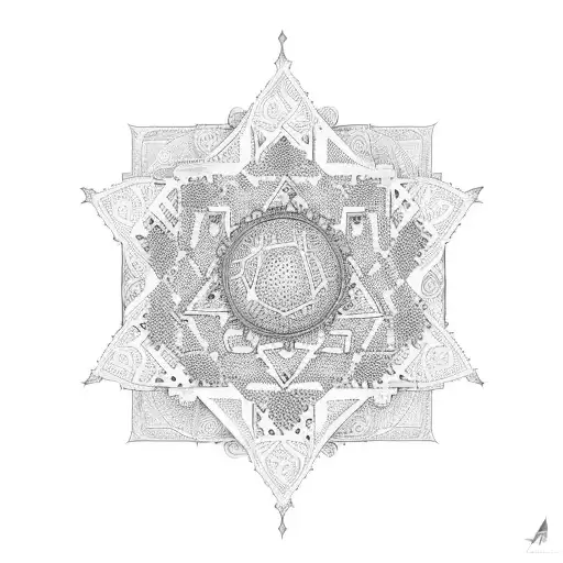 al-Aqsa mosque with keffiyeh tattoo design idea