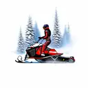 snowmobile tattoo design idea