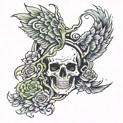 Strong theory of action tattoo design idea