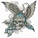 Strong theory of action tattoo design idea