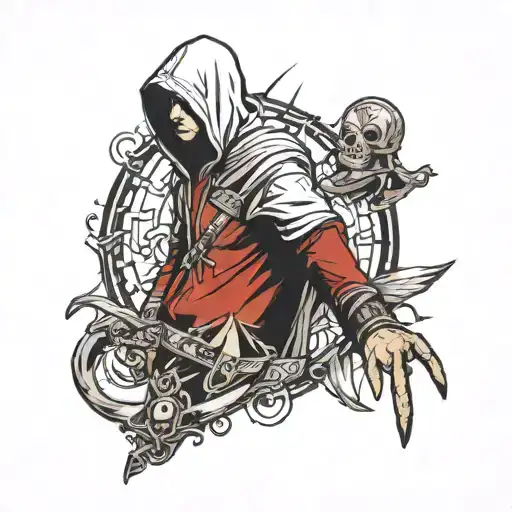 Eminem Assassins Creed Lost  tattoo design idea
