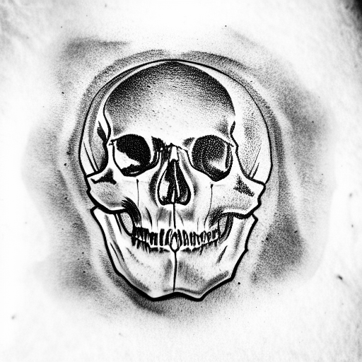 Skull tattoo design idea