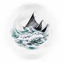 dancing through my storms tattoo design idea