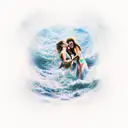 dancing through my storms tattoo design idea