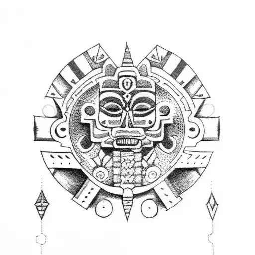 Mayan Inca Aztecs tattoo design idea