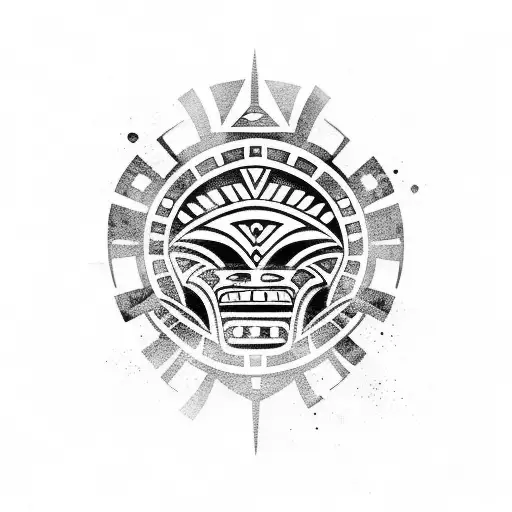 Aztec,  inks and maya tattoo design idea