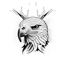 twin head eagle holding a snake tattoo design idea