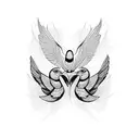 three birds on the shoulder tattoo design idea
