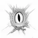 spiritual eye dragon fire sad hurt drugs tattoo design idea