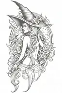 witchy back tattoo design tattoo design idea