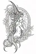 witchy back tattoo design tattoo design idea