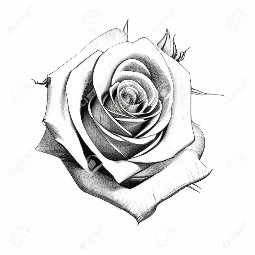 two roses  tattoo design idea