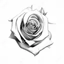 two roses  tattoo design idea