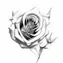 two roses  tattoo design idea