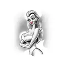 Jessica rabbit tattoo design idea