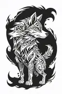 wolf Pokémon digimon tattoo design idea