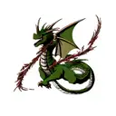 Dragon tattoo design idea