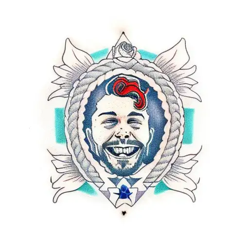 stoney post malone tattoo design idea