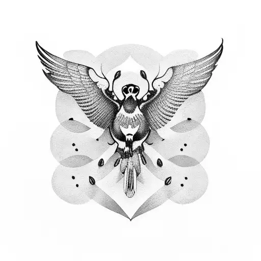 pajaro orquidea guante futbol tattoo design idea