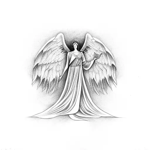 Tree of Life, angel& devil tattoo design idea