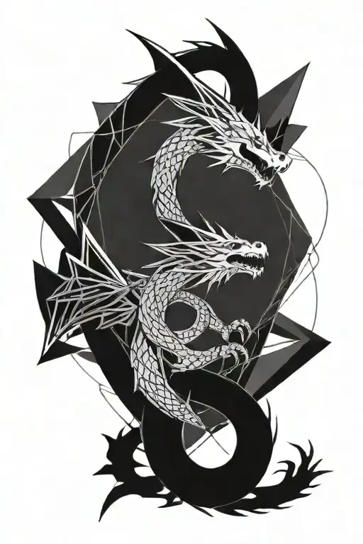 ouroboros dragon tattoo design idea