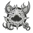 Wrath tattoo design idea