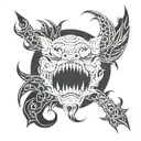 Wrath tattoo design idea