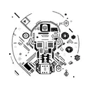 motherboard and cpu tattoo design idea