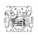 motherboard and cpu tattoo design idea