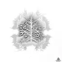 eastern hemlock branch tattoo design idea