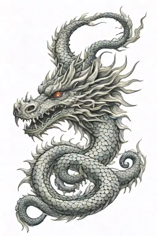 naga dragon tattoo design idea