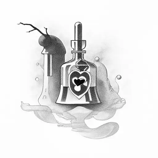 love potion  tattoo design idea