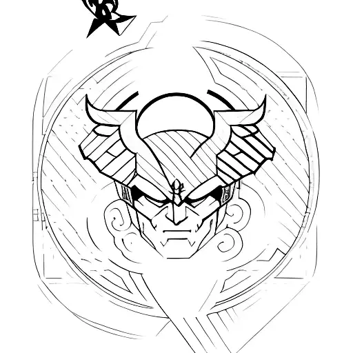 Design a minimalist tattoo featuring iconic gaming symbols in a DC Comics style tattoo design idea