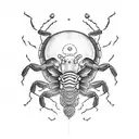 Scorpion with joint tattoo design idea
