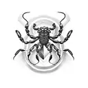 Scorpion with joint tattoo design idea