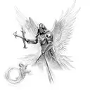 Archangel Michael tattoo design idea