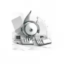 keyboard  tattoo design idea