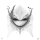 this void swallows me, a blissful silence sleeve tattoo design idea