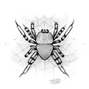 Spider tattoo design idea