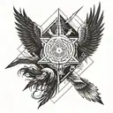 angles falling Icarus falling from the sun. memento mori  tattoo design idea