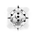 checkered flag with shifter tattoo design idea