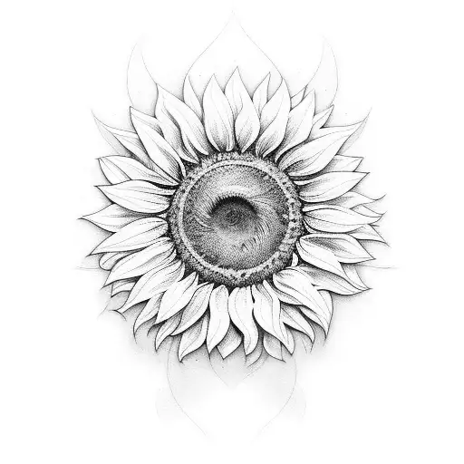 SUNFLOWER, CUBIC, PIXEL, BUTTERFLY tattoo design idea