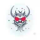 on the dance floor with the devil tattoo design idea