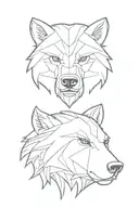 the witcher tattoo bear head tattoo design idea