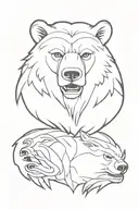 the witcher tattoo bear head tattoo design idea
