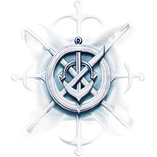 faith spelled out like in the shape of an anchor  tattoo design idea