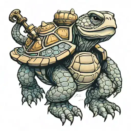 Master Oogway Turtle tattoo design idea