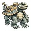 Master Oogway Turtle tattoo design idea